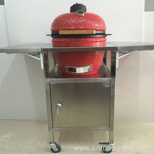 Full Stainless Steel Table for Ceramic BBQ Kamado